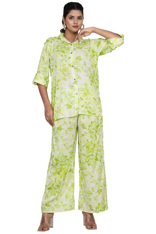 GM OUTFITWomen's Cotton Abstract Co-ords(WSNS20)