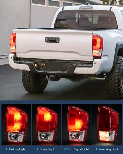 Image of Nilight Taillight Assembly Compatible with 2016 2017 2018 2019 2020 2021 2022 2023 Toyota Tacoma Rear Lamp Replacement OE Style Passenger Side