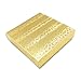 TheDisplayGuys 100-Pack #33 Cotton Filled Cardboard Paper Jewelry Box Gift Case - Gold Foil (3.5