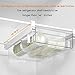 vacane Fridge Organizer Drawer, Clear Plastic Fridge Organizer Bins, Add on Refrigerator Drawer,Fridge Storage Container Under Shelf Holder for Fruit, Vegetable, Meat, Cheese, Easy to Install-M