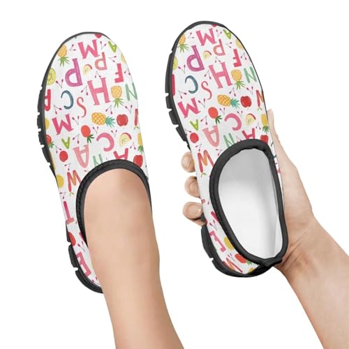 Boys Girls Slip On Shoes Kids Soft Casual Loafers Lightweight Non Slip Low Top Outdoors Walking Hiking Sneakers Black Sole Size 11-152