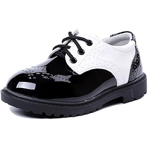 DADAWEN Children's Lace-Up School Uniform Shoes Cover