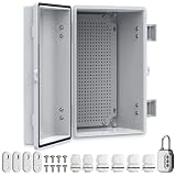 Kamtop Scatola Elettrica Impermeabile IP67 (Opaco) 300x200x160mm - Protezione per Mobili Elettrici, Progetti Fai-da-te, Applicazioni Esterne