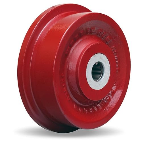 Hamilton WFT-61FT-3/4 Forged Steel Single Flanged Track Wheel - 6 1/8" Dia x 1 5/8" Face with 3/4" Precision Bearing for Industrial Use
