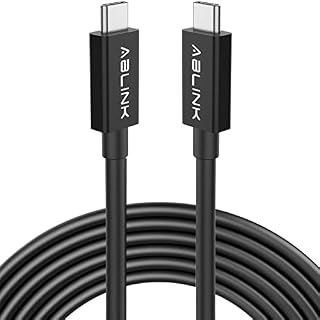 Ablink Thunderbolt 4 Cable 2m with 100W Charging,40Gbps Data Transfer,Single 8K or Dual 4K Displays,Compatible with Thunderbolt 4,USB4,Thunderbolt 3, USB-C (2m, Black)