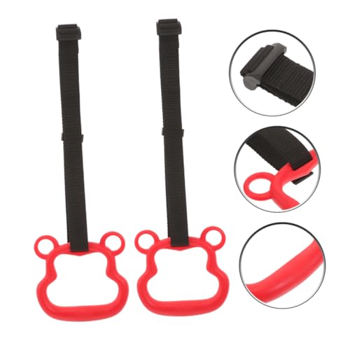 Anillas fitness ajustables para gimnasio interior rojo miniatura 4