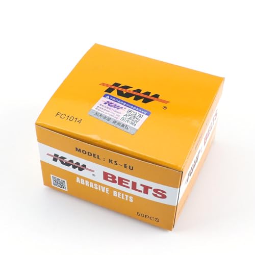 Blooy - 50PCS KS-EU Abrasive Belts Fit KM/Eastman/DAYANG 5 inch Straight Cutting Machine Sharpening Band Medium Grit 100