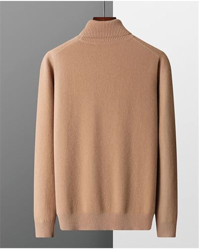 Men's Solid Merino Wool Sweater Turtleneck Knitting Pullover Casual Basic Top Men's Bottom Top3
