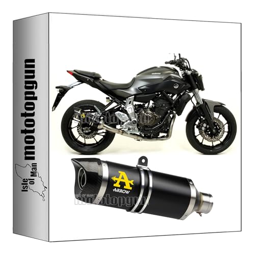 Pot echappement approuve thunder aluminium noir Arrow pour MT-07