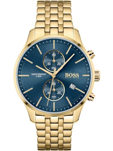 BOSS Montre Chronographe à Quartz pour Homme avec Bracelet en Acier Inoxydable Doué - 1513841 BOSS Montre Chronographe à Quartz pour Homme avec Bracelet en Acier Inoxydable Doué - 1513841