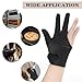 QFGasre 3 Finger Heat Resistant Gloves for Hair Styling Heat Protector Barber Glove Mittens Professional Reusable Curling Wand Protector for Hair Dye 4 Pcs