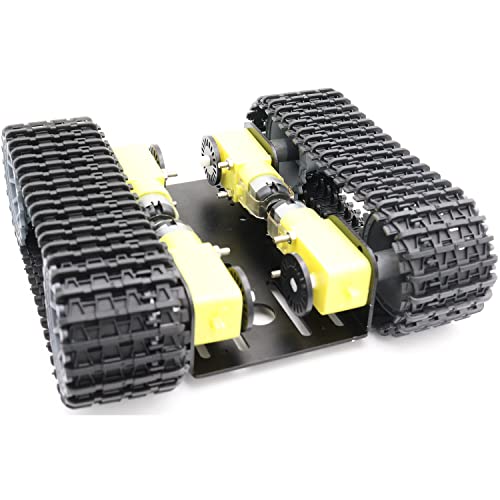 metal smart robotic rc tank chassis kit with 4pcs dc tt motors for arduino uno r3 raspberry piesteam education tt04 crawler tank car chassis platform for adults black