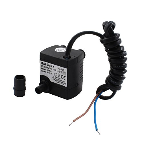 Aexit Refrigerador Parte 300L / min 0.75m Mini controlador de flujo de bomba sumergible sin (model: U8675VIX-9015VZ) escobillas AC220-240V 3.5W