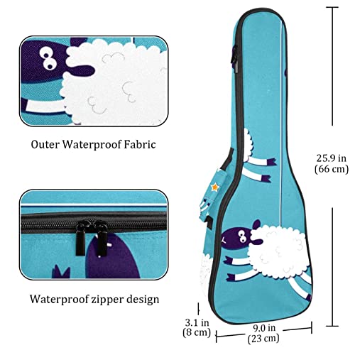 Sac ukulele soprano antichoc pour resoudre les risques de rayures en voyage