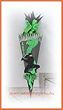 Ninja mit Schlange Schultüten Bastelset Ninja mit Schlange grau-schwarz-grün
