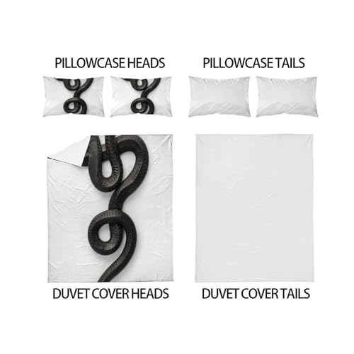 Housse de couette serpent microfibre : adieu draps froissés et ternes en 3D