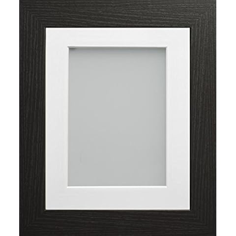 Watson Range Black Photo Frame with White Mount Cover