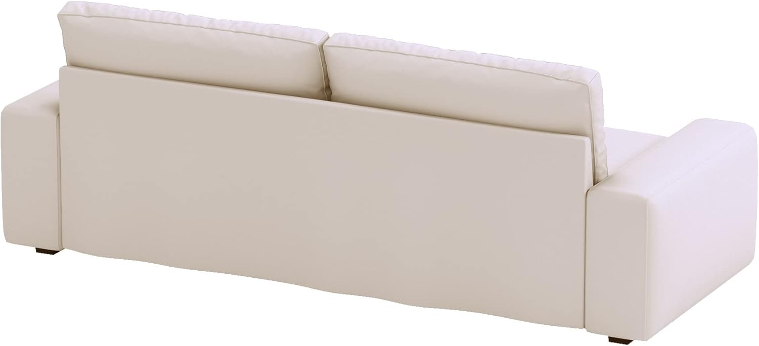 The Durable Polyester KIVIK Three Seat (Not Loveseat) Sofa Cover Replacement is Compatible with IKEA Kivik 3 Seater Sofa Slipcover Only. (Polyester Beige)