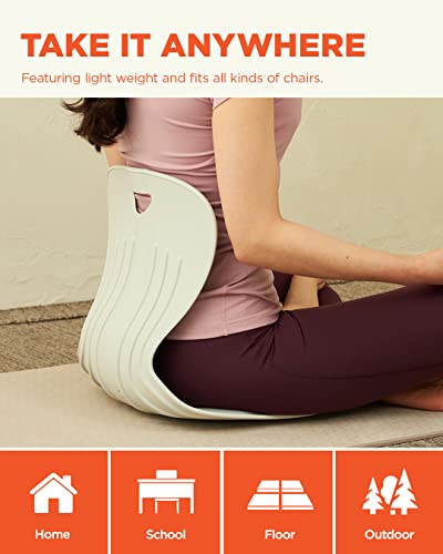 Curble Chair [Child] Ergonomic Chair Back Support, Small And Flexible Posture Corrector For Child And Preteen, Perfect For Yoga, Meditation, School, Desk, Floor Seat (Blue) #TOP4