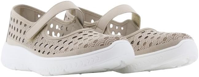Calzado Flossy Calado para Mujer con Plantilla Memory Foam Extraible,Suela Blanca, Cierre Ajustable.Fabricado en España.