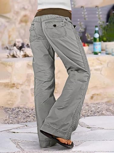 Image of Flamingals Straight Leg Drawstring Pants for Women