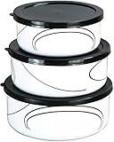 Corelle Coordinates by Reston Lloyd 6-Piece Enamel on Steel Bowl/Storage Set, Simple Lines