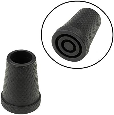 Rubber tip in Black Carbon Look - with Steel Insert (19 mm)