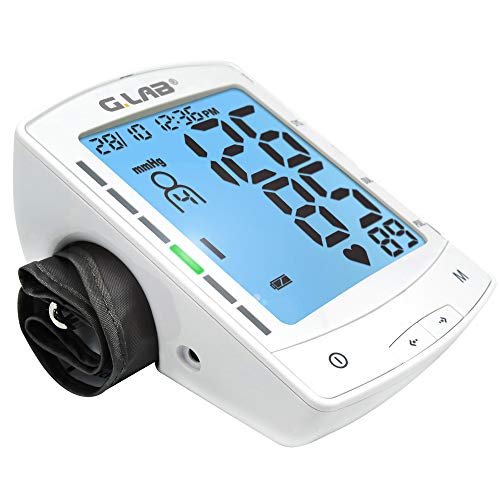 G.LAB Blood Pressure Monitor for Upper Arm for Home Use. FDA Cleared Blood Pressure Kit w/ 2 Cuffs & Large Display. Accurate Blood Pressure Checker w/ 4 Profiles, 960 Memory Sets and Carrying Case