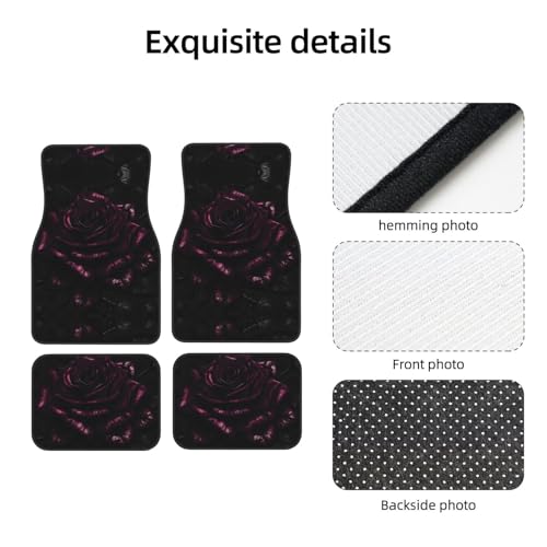 Tapis de sol voiture rose gothique pour masquer l'usure et protéger les sols de SUV