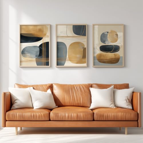 Póster de pared en lienzo con bloques de color que aporta un toque sofisticado a tu hogar 7