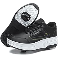 LYBANG Niños Skateboarding Zapatos Doble Rueda Calzado Deportes