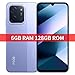 XIAOMI Poco C85 NFC Smartphone 4G 6 GB + 128 GB, Violett, schnell 33 W inklusive, 6000 mAh, Immersives Display 6,9 Zoll, spritzwassergeschützt, IP64, Dual-Kamera IA 50 MP, ohne Aufladen