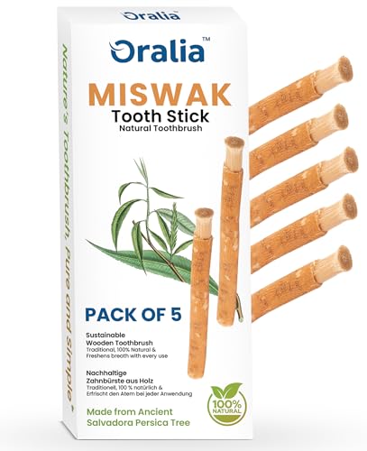 Miswak Stick Pack of 5 100% Natural Peelu Chew Sticks for Daily Oral Care Traditional Siwak Sticks Eco-Friendly Plastic-Free Alternative to a Manual Toothbrush | African Toothbrush
