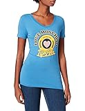 vintage moschino redwall bag Maglietta a maniche corte Love Moschino Maglietta a Maniche Corte con Logo Vintage T-Shirt, Blu, 44 Donna