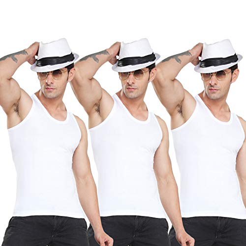 Royal Men's Vest (Modern Classic) 105 cm- 100% Cotton/Sleeveless Combo Pack of 3-image-5