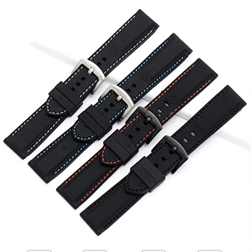 Bracelet montre 24mm silicone souple pour remplacer un modèle usé - 6