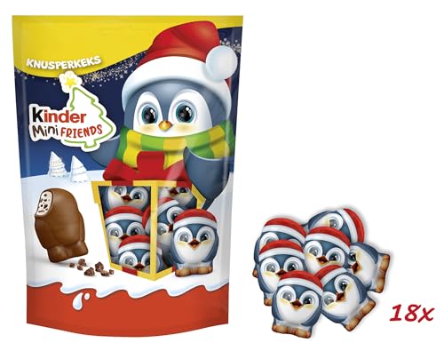 kinder Mini Friends Knusperkeks – leckere Schokoladen-Spezialität zu Weihnachten – 122g