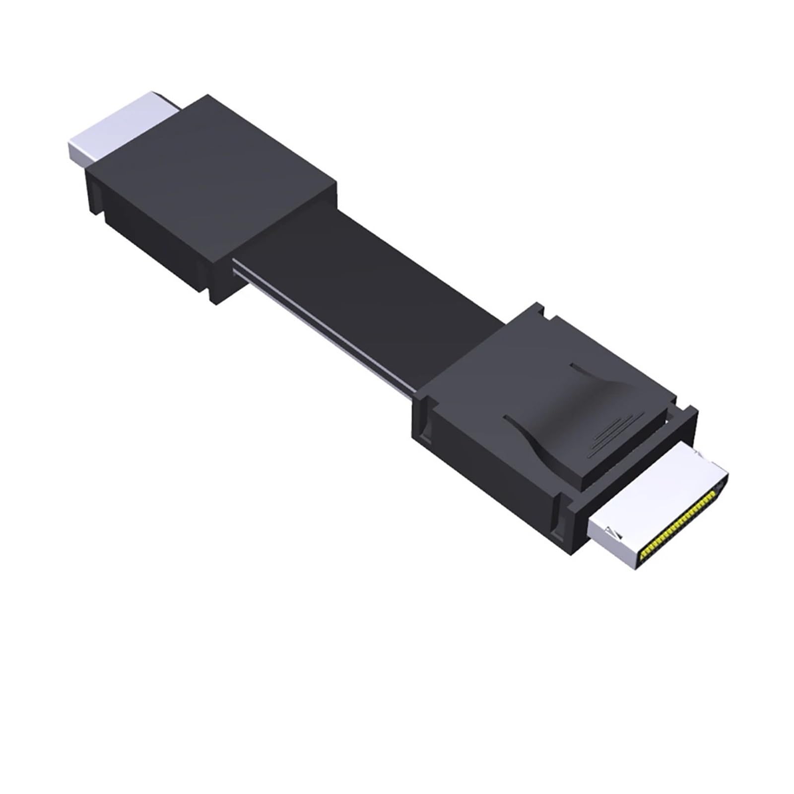 PCIe 4.0 X4 SFF-8611 męski na męski do zewnętrznej stacji dokującej karta graficzna PC serwer kabel transferowy do kabla adaptera Oculink (25 cm, F9912)