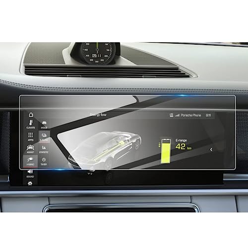 Verre trempé 12.3 pouces anti-rayures pour écran GPS Porsche Panamera 2017-2023