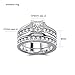 lvrong Couple Rings His Her Wedding Ring Sets Matching Rings White Gold Plated AAA CZ Ring Mens Wedding Bands