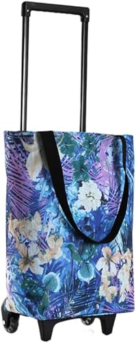 Syfunnyショッピングカート 折りたたみ 2輪 買い物カート キャリーバッグ 30L大容量 保温 保冷 防水 軽量 ショッピングカート リュック カート エコバッグ ポケット付き ハンドル調整可能 レディース 妊婦 妊娠 高齢者 買い物 キャンプ ピク
