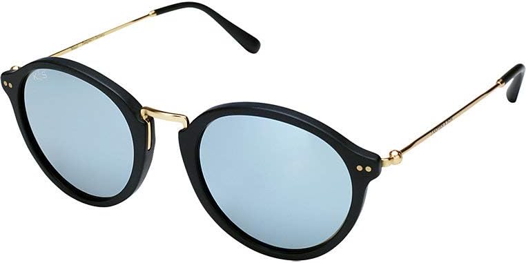 Kapten & SonMaui Matt Black Blue Mirrored Glass