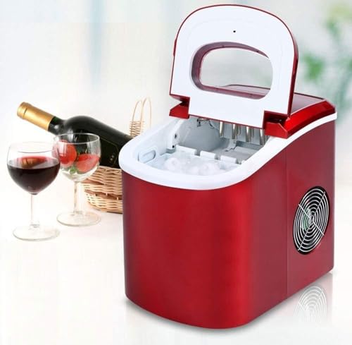 Fabricadora de hielo de mostrador, máquina eléctrica automática portátil para hacer cubos redondos de hielo, ideal para hogar, bar, cafetería y fiestas
