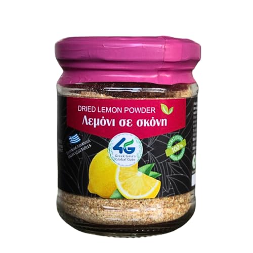 4G – Limón Seco Griego en Polvo – Pack de 2 x 80 g (Total 160 g) – Ideal para Repostería, Infusiones y Cocina Mediterránea