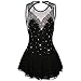 ONUYGCFH Black,S, Women's Girls' Luxury Ice Figure Skating Dress Rhinestone Gymnastics Leotard Winter Sports Competition Costumes