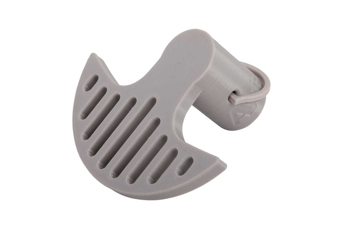 Limpiador de Canalones Tipo 120 para Barras Telescópicas - Pala de Tejado | Accesorio de plástico resistente al frío hasta -20°C. Diseño con ranuras de drenaje para filtrar agua y extraer suciedad.
