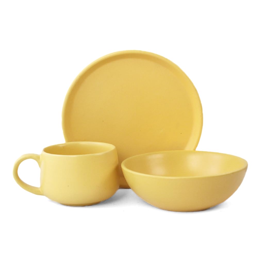 Flamingo Pink Dinner Set for Couples - 6 Piece Ceramic Set -26