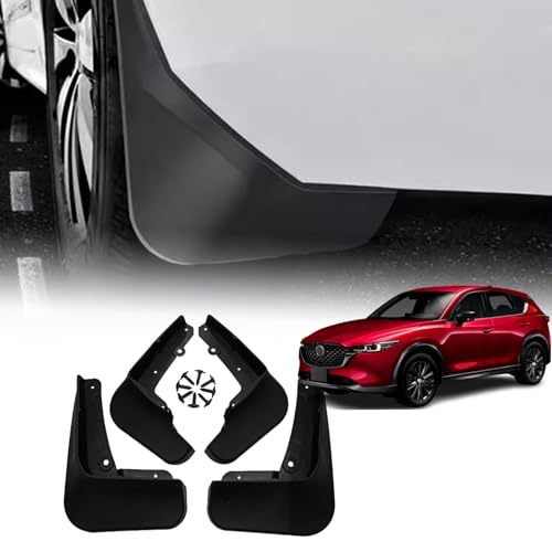 車のマッドフラップ 適用 マツダ CX-5 2代目 KF系 2017年~2020年 車種専用設計 カーマッドガード 泥除け 耐磨耐寒 汚れ防止 飛砂防止 TPR素材 簡単取付 フロントリア 車用フェンダー 外装 カスタムパーツ アクセサリー 【4枚セット】