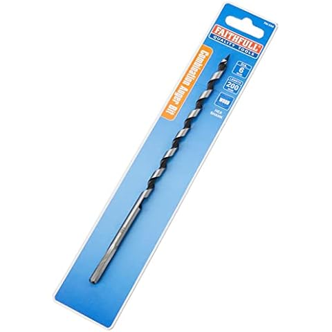 Faithfull 6MM x 200MM Comb Auger Bit Cover