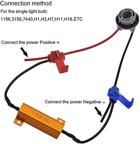 Resistencias de Carga LED 75W 4ohm Pack 2 Piezas miniatura 6